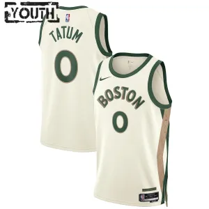 Nike Boston Celtics Jayson Tatum Trikot City Edition 23/24 Swingman Weiß Für Kinder