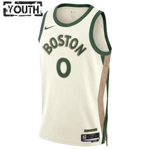 Nike Boston Celtics Jayson Tatum Trikot City Edition 23/24 Swingman Weiß Für Kinder