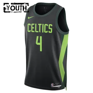 Nike Boston Celtics Jrue Holiday Trikot City Edition 24/25 Swingman Schwarz Für Kinder