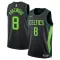 Nike Boston Celtics Kristaps Porzingis Trikot City Edition 24/25 Swingman Schwarz Für Herren