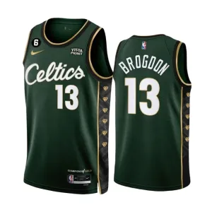 Nike Boston Celtics Malcolm Brogdon 13 Trikot City Edition 22/23 Swingman Grün Für Herren
