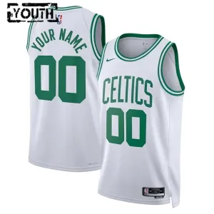 Nike Boston Celtics Trikot Personalisiert Association Edition Swingman Weiß Für Kinder