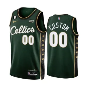 Nike Boston Celtics Trikot Personalisiert City Edition 22/23 Swingman Grün Für Herren