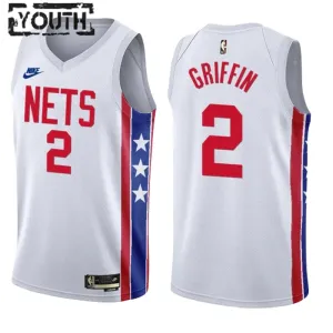 Brooklyn Nets Blake Griffin 2 Trikot Classic Edition 22/23 Swingman Weiß Für Kinder