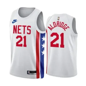 Brooklyn Nets Lemarcus Aldridge 21 Trikot Classic Edition 22/23 Swingman Weiß Für Herren