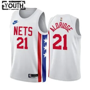 Brooklyn Nets Lemarcus Aldridge 21 Trikot Classic Edition 22/23 Swingman Weiß Für Kinder