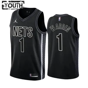 Brooklyn Nets TJ Warren 1 Trikot Statement Edition Swingman Schwarz Für Kinder Brooklyn Nets TJ Warren 1 Trikot Statement Edition Swingman Schwarz Für Kinder