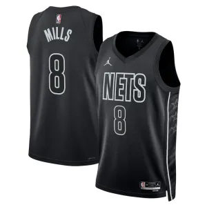 Jordan Brooklyn Nets Patty Mills 8 Trikot Statement Edition Swingman Schwarz Für Herren