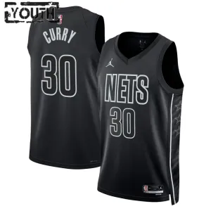 Jordan Brooklyn Nets Seth Curry 30 Trikot Statement Edition Swingman Schwarz Für Kinder