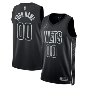 Jordan Brooklyn Nets Trikot Personalisiert Statement Edition Swingman Schwarz Für Herren