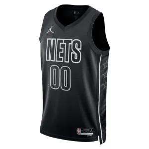 Jordan Brooklyn Nets Trikot Personalisiert Statement Edition Swingman Schwarz Für Herren