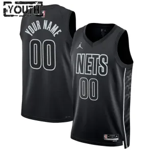 Jordan Brooklyn Nets Trikot Personalisiert Statement Edition Swingman Schwarz Für Kinder