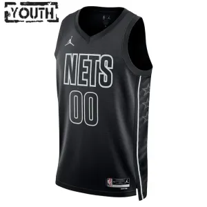 Jordan Brooklyn Nets Trikot Personalisiert Statement Edition Swingman Schwarz Für Kinder