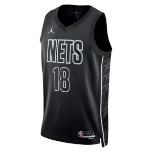 Jordan Brooklyn Nets Yuta Watanabe 18 Trikot Statement Edition Swingman Schwarz Für Herren