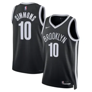 Nike Brooklyn Nets Ben Simmons 10 Trikot Icon Edition Swingman Schwarz Für Herren