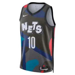 Nike Brooklyn Nets Ben Simmons Trikot City Edition 23/24 Swingman Schwarz Für Herren