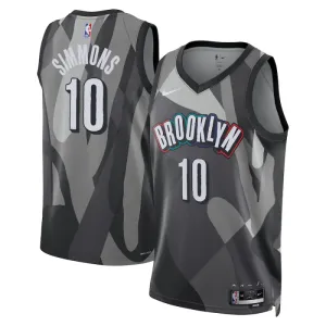 Nike Brooklyn Nets Ben Simmons Trikot City Edition 24/25 Swingman Grau Für Herren