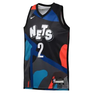 Nike Brooklyn Nets Cameron Johnson Trikot City Edition 23/24 Swingman Schwarz Für Herren