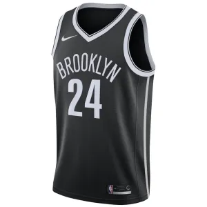 Nike Brooklyn Nets Cameron Thomas 24 Trikot Icon Edition Swingman Schwarz Für Herren