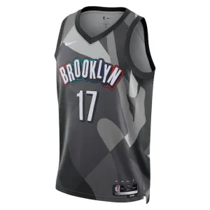 Nike Brooklyn Nets Dennis Schroder Trikot City Edition 24/25 Swingman Grau Für Herren