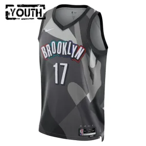 Nike Brooklyn Nets Dennis Schroder Trikot City Edition 24/25 Swingman Grau Für Kinder