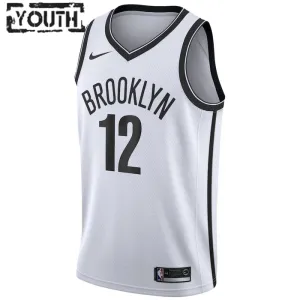 Nike Brooklyn Nets Joe Harris 12 Trikot Association Edition Swingman Weiß Für Kinder