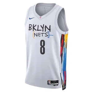 Nike Brooklyn Nets Patty Mills 8 Trikot City Edition 22/23 Swingman Weiß Für Herren
