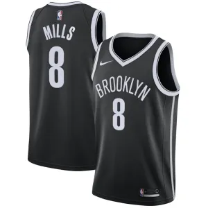 Nike Brooklyn Nets Patty Mills 8 Trikot Icon Edition Swingman Schwarz Für Herren