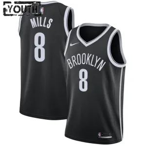 Nike Brooklyn Nets Patty Mills 8 Trikot Icon Edition Swingman Schwarz Für Kinder