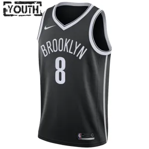 Nike Brooklyn Nets Patty Mills 8 Trikot Icon Edition Swingman Schwarz Für Kinder