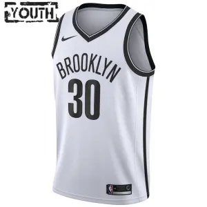 Nike Brooklyn Nets Seth Curry 30 Trikot Association Edition Swingman Weiß Für Kinder