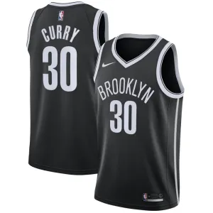 Nike Brooklyn Nets Seth Curry 30 Trikot Icon Edition Swingman Schwarz Für Herren