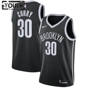Nike Brooklyn Nets Seth Curry 30 Trikot Icon Edition Swingman Schwarz Für Kinder