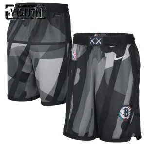 Nike Brooklyn Nets Shorts City Edition 24/25 Swingman Für Kinder