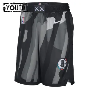 Nike Brooklyn Nets Shorts City Edition 24/25 Swingman Für Kinder