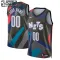 Nike Brooklyn Nets Trikot Personalisiert City Edition 23/24 Swingman Schwarz Für Kinder