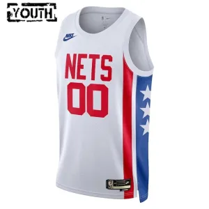 Nike Brooklyn Nets Trikot Personalisiert Classic Edition 22/23 Swingman Weiß Für Kinder