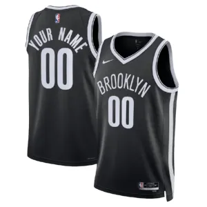 Nike Brooklyn Nets Trikot Personalisiert Icon Edition Swingman Schwarz Für Herren
