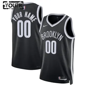 Nike Brooklyn Nets Trikot Personalisiert Icon Edition Swingman Schwarz Für Kinder