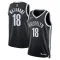 Nike Brooklyn Nets Yuta Watanabe 18 Trikot Icon Edition Swingman Schwarz Für Herren