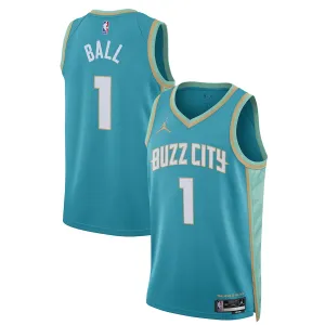 Jordan Charlotte Hornets LaMelo Ball Trikot City Edition 23/24 Swingman Teal Für Herren