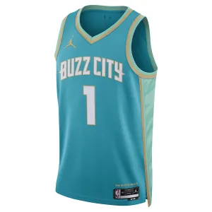 Jordan Charlotte Hornets LaMelo Ball Trikot City Edition 23/24 Swingman Teal Für Herren