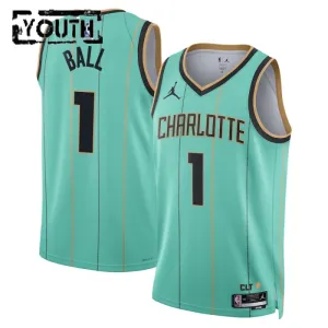 Jordan Charlotte Hornets Lamelo Ball Trikot City Edition 24/25 Swingman Teal Für Kinder