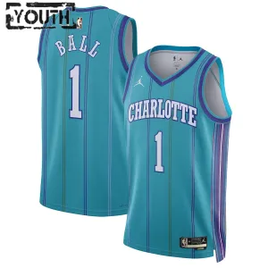 Jordan Charlotte Hornets LaMelo Ball Trikot Classic Edition 23/24 Swingman Teal Für Kinder