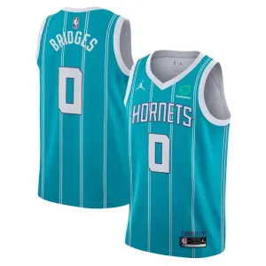 Jordan Charlotte Hornets Miles Bridges 0 Trikot Icon Edition Swingman Teal Für Herren