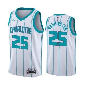 Jordan Charlotte Hornets PJ Washington 25 Trikot Association Edition Swingman Weiß Für Herren