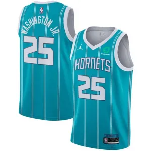 Jordan Charlotte Hornets PJ Washington 25 Trikot Icon Edition Swingman Teal Für Herren