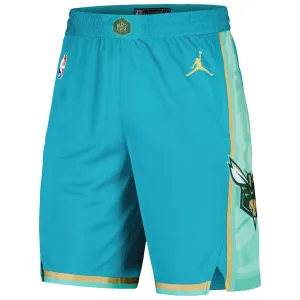 Jordan Charlotte Hornets Shorts City Edition 23/24 Swingman Teal Für Herren