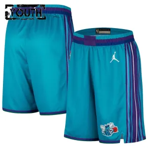 Jordan Charlotte Hornets Shorts Classic Edition 23/24 Swingman Teal Für Kinder