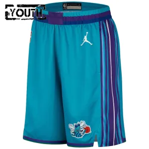 Jordan Charlotte Hornets Shorts Classic Edition 23/24 Swingman Teal Für Kinder